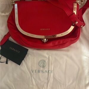 Versace Bold Red Shoulder Bag